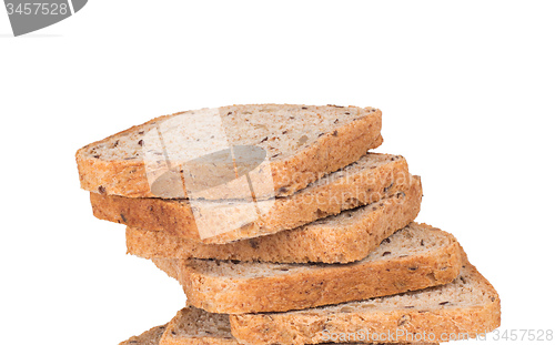 Image of close up of bread slices