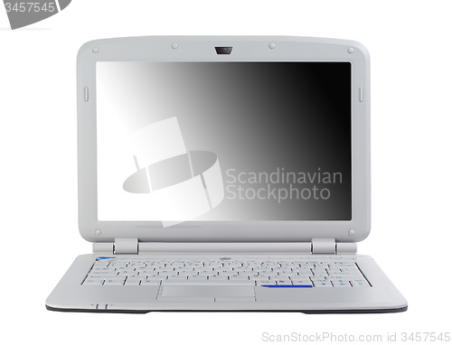 Image of White laptop