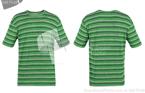 Image of green striped t-shirt
