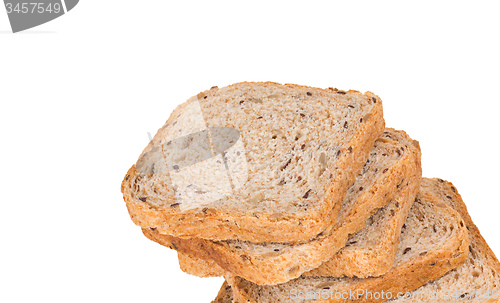 Image of sliced bread isolated