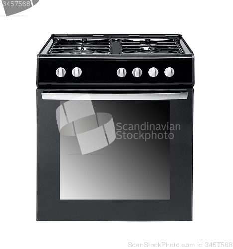 Image of gas cooker over the white background