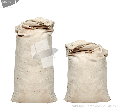 Image of Big sacks isolated on white