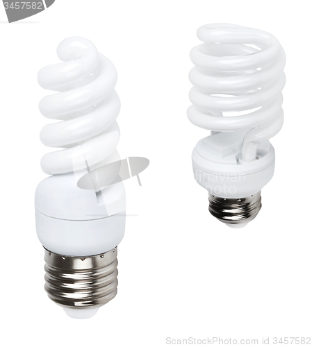 Image of white energy saving bulbs