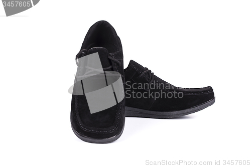 Image of Male shoes on white background