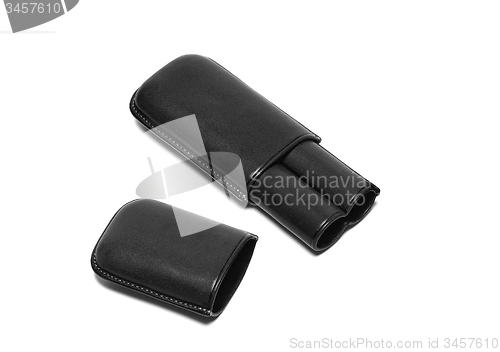 Image of cigars leather case