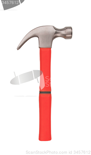 Image of hammer on white background