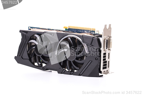 Image of Graphics card isolated on white background