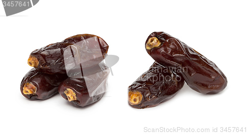 Image of Fresh dates over white background