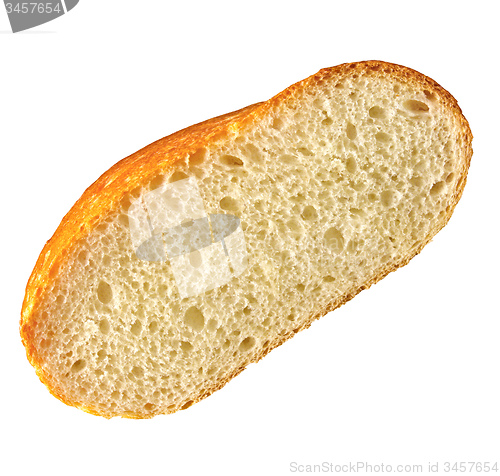 Image of Fresh bread slice isolated