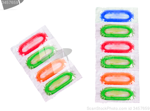 Image of Colorful condoms