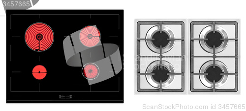 Image of electric and gas-cooker 