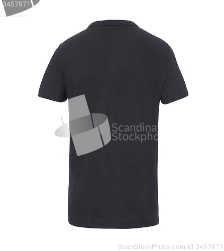 Image of t-shirt back isolated