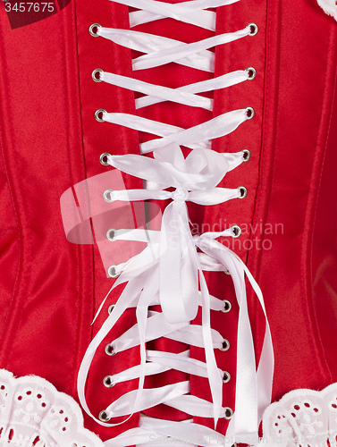 Image of corset isolated on white