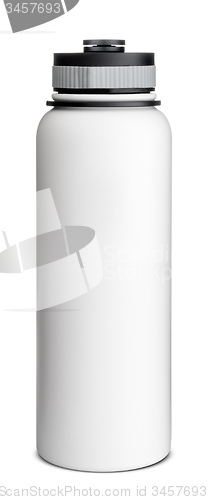 Image of White Sport Plastic Water Bottle