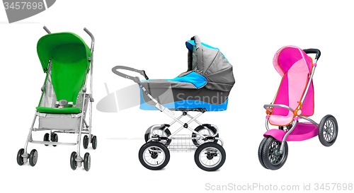 Image of different prams