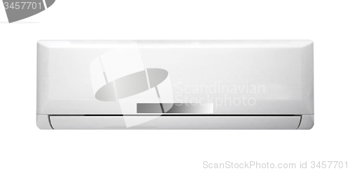 Image of White color air conditioner machine isolated