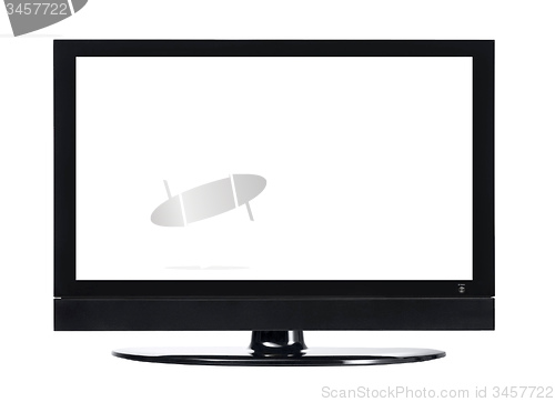Image of LCD screen TV with white background