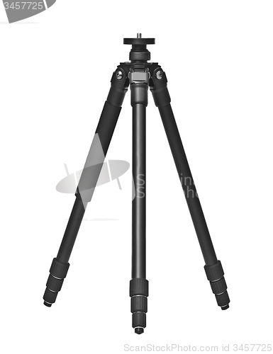 Image of photo tripod isolated on white background.