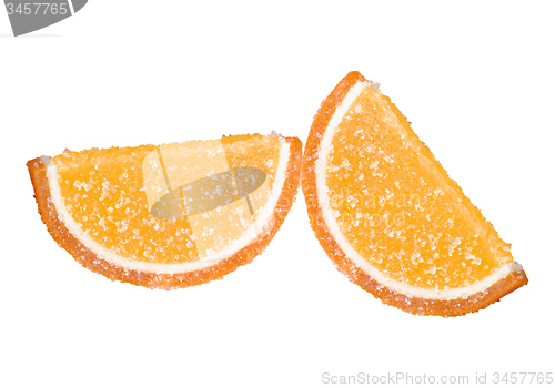 Image of orange jelly in sugar