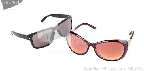 Image of sunglasses isolated on the white background