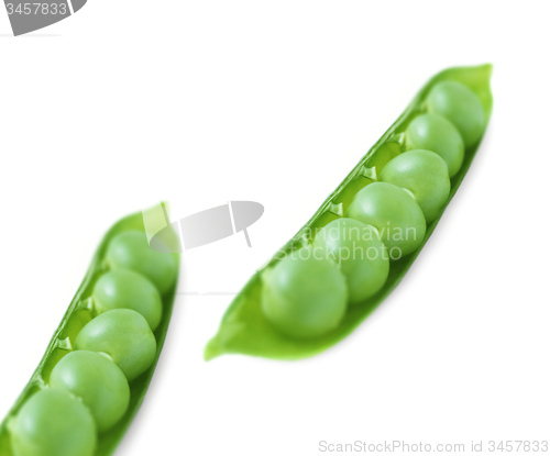 Image of fresh green peas 