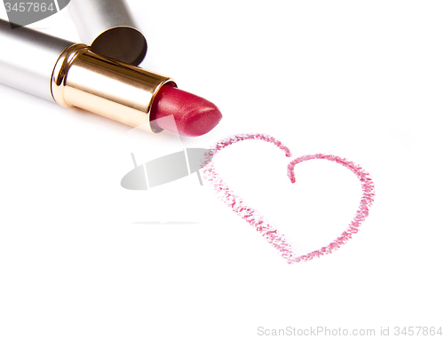 Image of Lipstick and heart