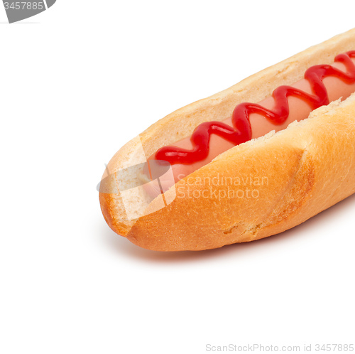 Image of hot dog close-up