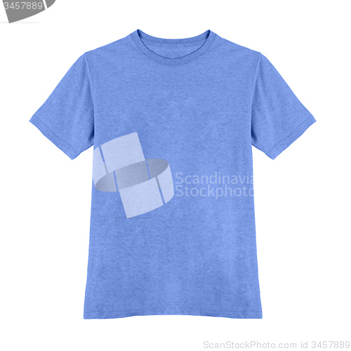 Image of blue tshirt isolated on white
