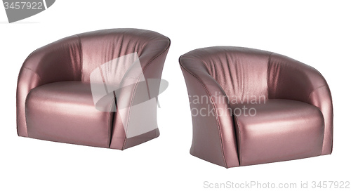 Image of business leather armchairs