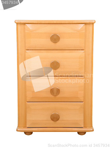 Image of Wooden dresser isolated