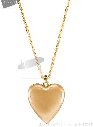 Image of Golden heart pendant