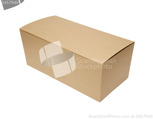 Image of cardboard box on white background