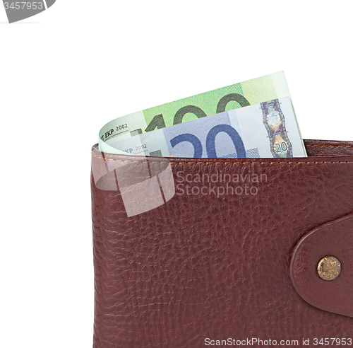 Image of wallet with money