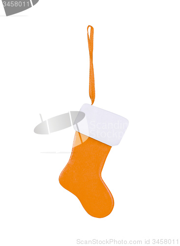 Image of Santa\'s yellow stocking