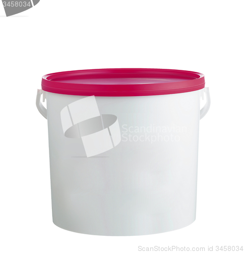 Image of Plastic container isolated on white background