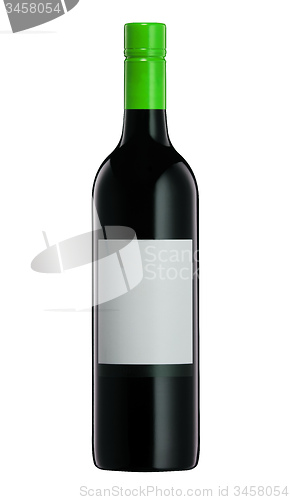 Image of red wine and a bottle