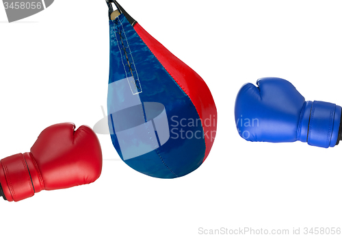 Image of strike on a punching bag