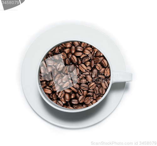 Image of Black Coffee in White Cup