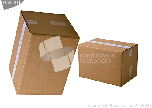 Image of piles of cardboard boxes 