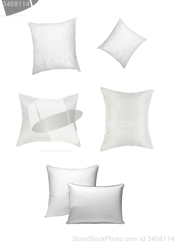 Image of pillows isolated on white