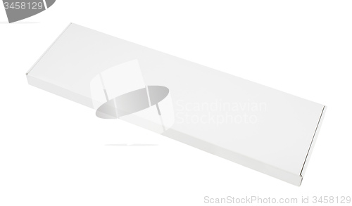 Image of Long white paper box