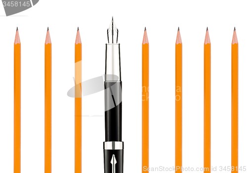 Image of pencils and pen