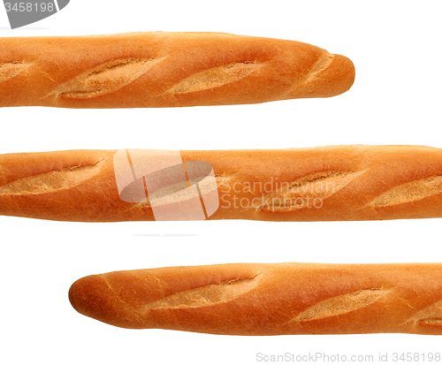 Image of French baguette isolated