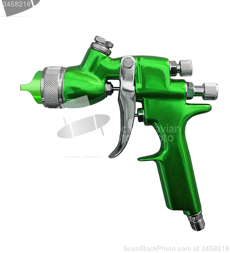 Image of Spray gun isolated over white background