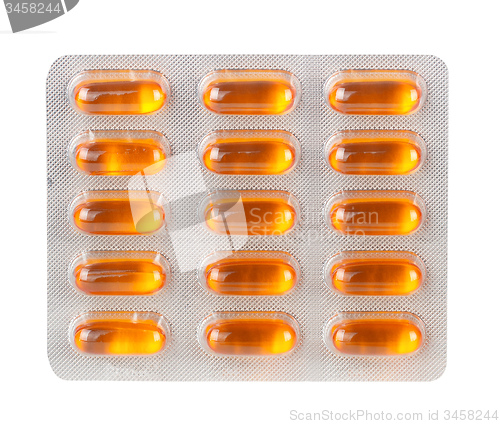 Image of Pills in blister packs as a background