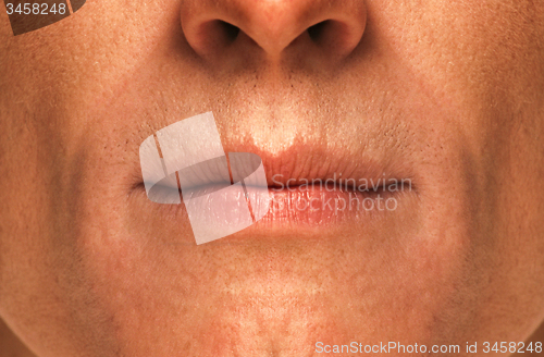 Image of men\'s lips