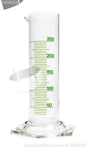 Image of Empty chemical measuring cylinder