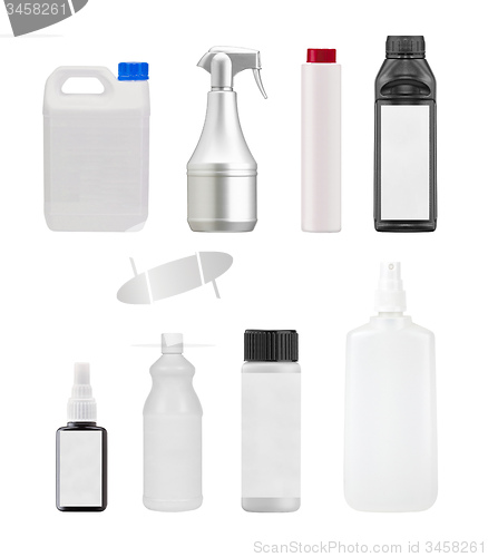 Image of White plastic containers