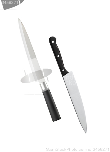 Image of isolated knifes