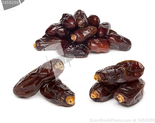 Image of Fresh dates over white background